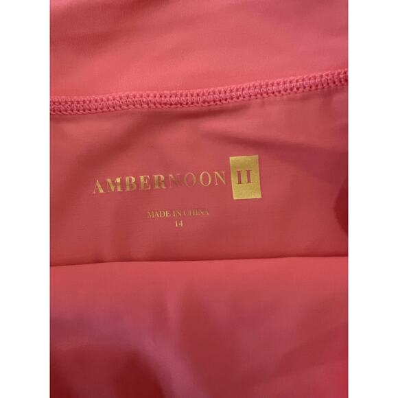 Ambernoon II By Dr. Erum Ilyas UPF 50 Wrap Swim Skirt CORAL NWT SIZE 14 - Picture 4 of 7